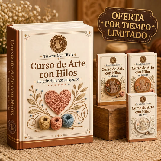 🎨 Pack Completo de Arte con Hilos: Guía Principal + 4 Complementos